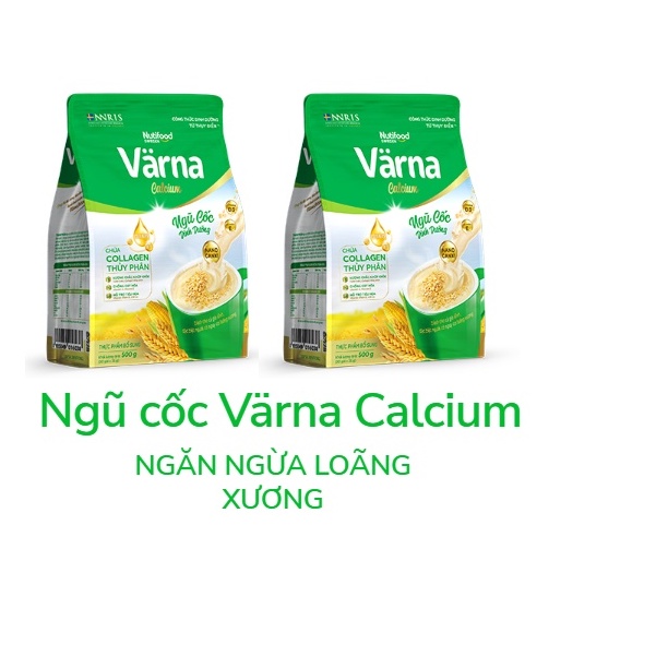 Combo 02 bịch Ngũ cốc dinh dưỡng Värna Calcium bảo vệ sụn khớp, ngăn ngừa loãng xương loại 500g