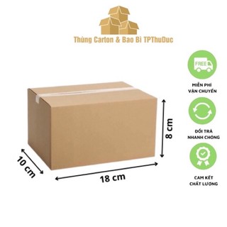 Hộp carton combo 50 hộp size 18x10x8cm
