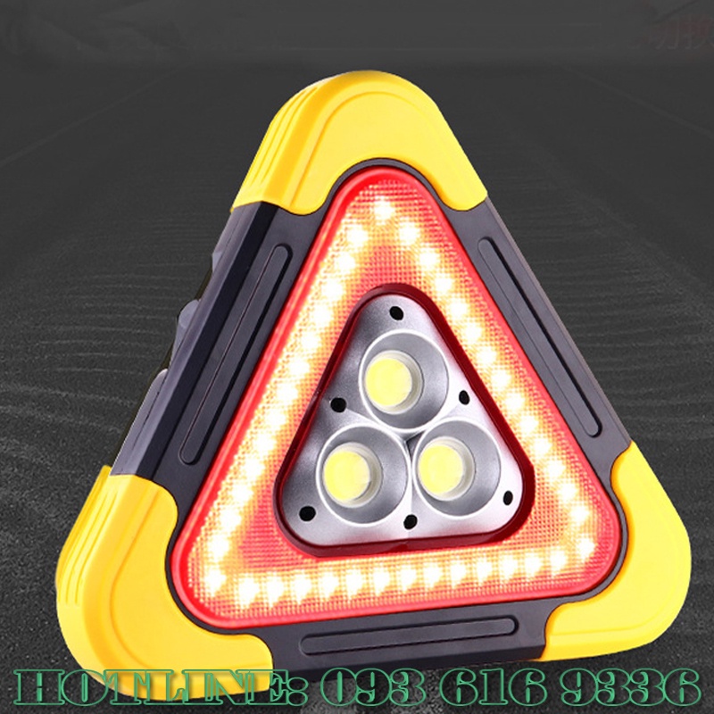 Biển Tam Giác - Biển Báo - Đèn Báo Tam Giác Phản Quang Nhiều Chế Độ Nháy Sáng - slc.vn