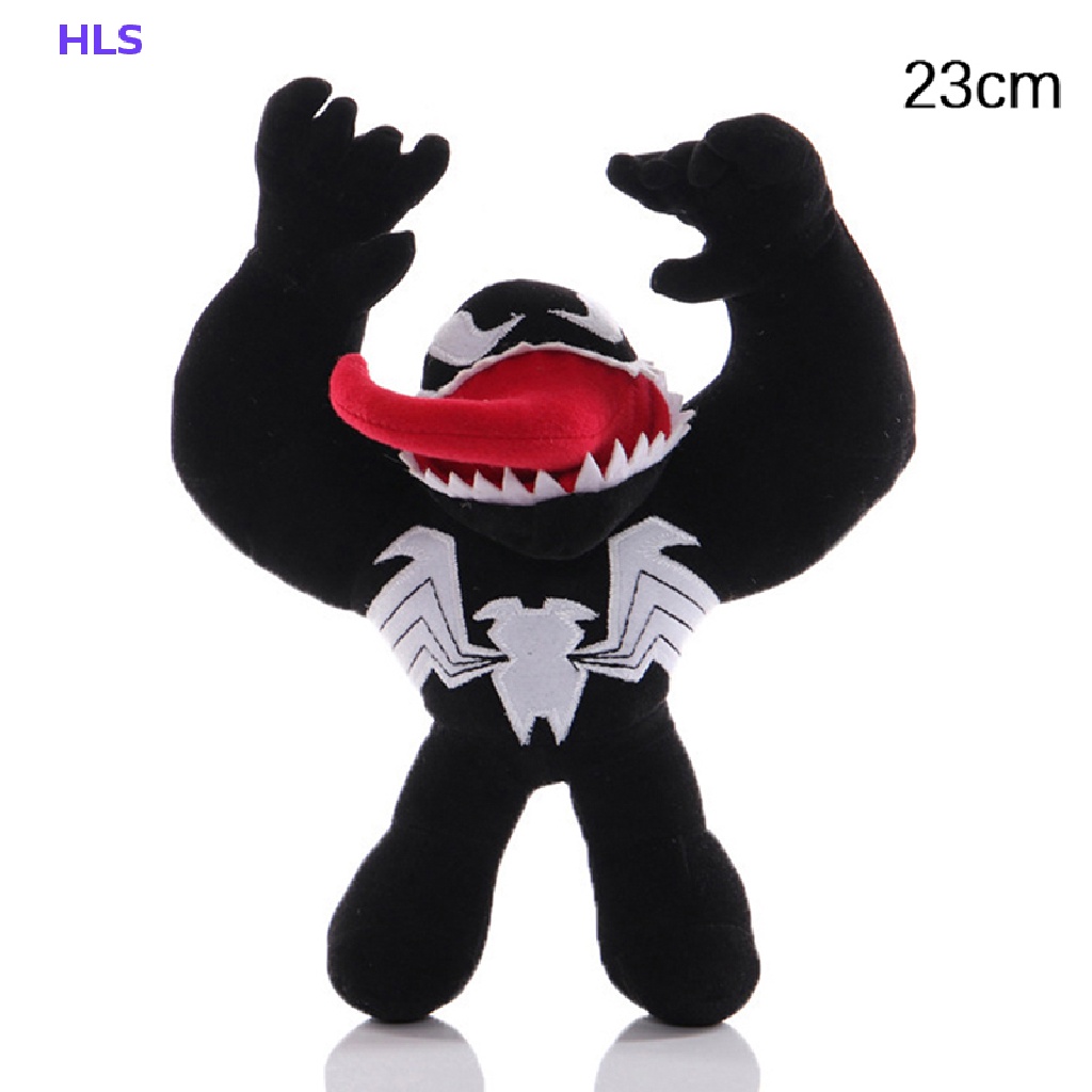 1 Thú Nhồi Bông Hình Nhân Vật Venom / Người Nhện 23cm Mềm Mại