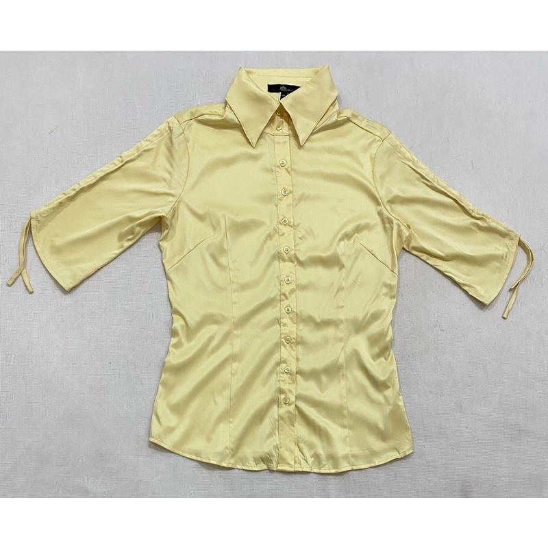 (A485) Áo sơ mi tay ngắn vải satin lụa Nino.maxx (Size S, XL) - Thanh lý vnxk