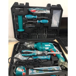 Bộ máy khoan búa 101 món Total THKTHP 1012E