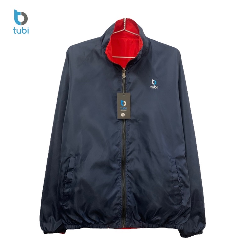 Áo khoác Tubi 2 Mặt Màu Đỏ - Xanh Đen