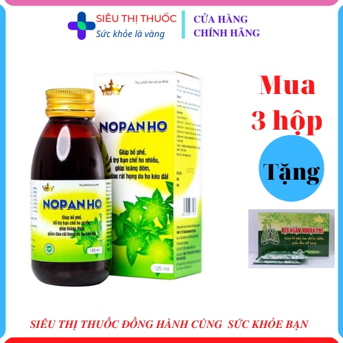 Siro NOPANHO Kingphar -Lọ 125ml - Viêm đường hô hấp dưới , phế quản, giảm ho , long đờm