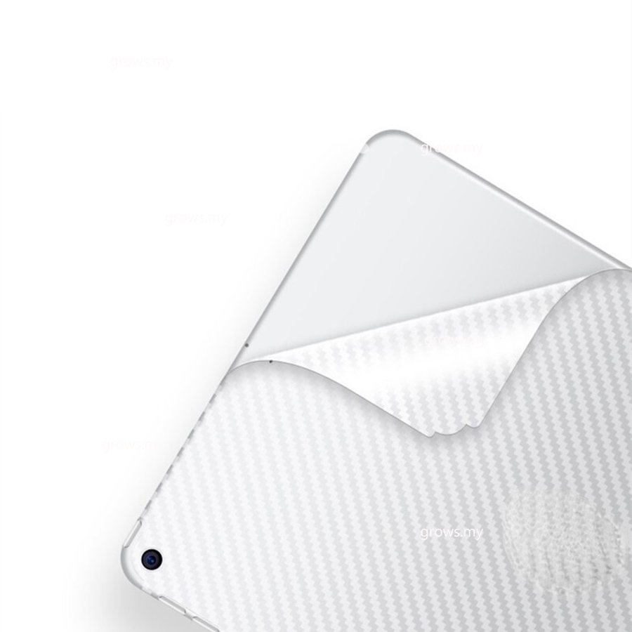 Bộ 2 Miếng Phim Dán Bảo Vệ Mặt Sau Máy Tính Bảng Họa Tiết Sợi Carbon 3D Cho iPad 9.7 Air 2 3 4 10.5 10.9 Pro 11 10.2 2 &amp; Miếng Dán Bảo Vệ Màn Hình Dành Cho mini 4 5 6 2021
