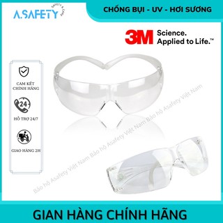 Kính Bảo Hộ 3M SF201AF chống bụi, tia uv, chống động sương, kính chống bụi, nhập khẩu chính hãng