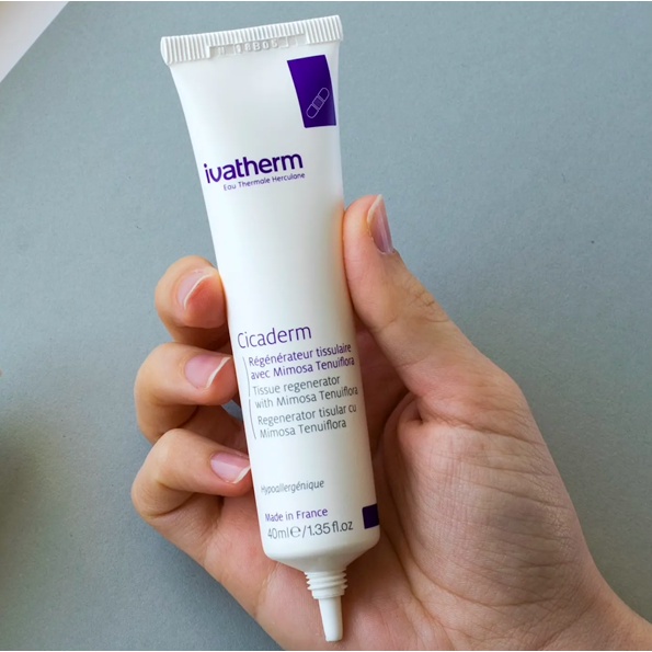 [CHÍNH HÃNG NHẬP KHẨU] Kem dưỡng tái tạo da và mờ sẹo Ivatherm Cicacderm 40ml