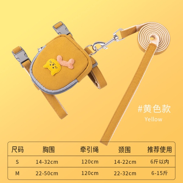 Dây dắt Chó Mèo đi dạo- kèm balo tiện lợi