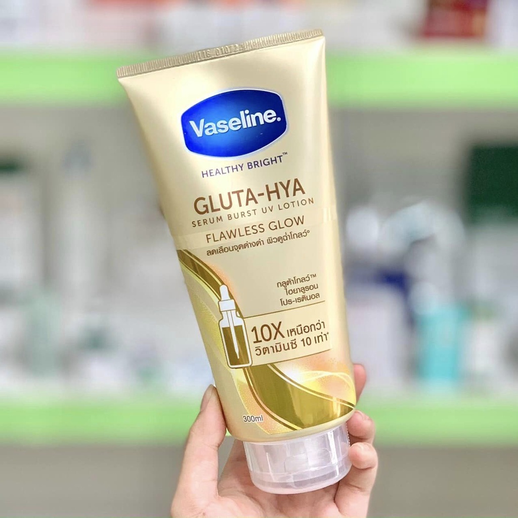 Vaseline Healthy Bright - Dưỡng Thể Trắng Da, Dưỡng Ẩm 10X Thái Lan