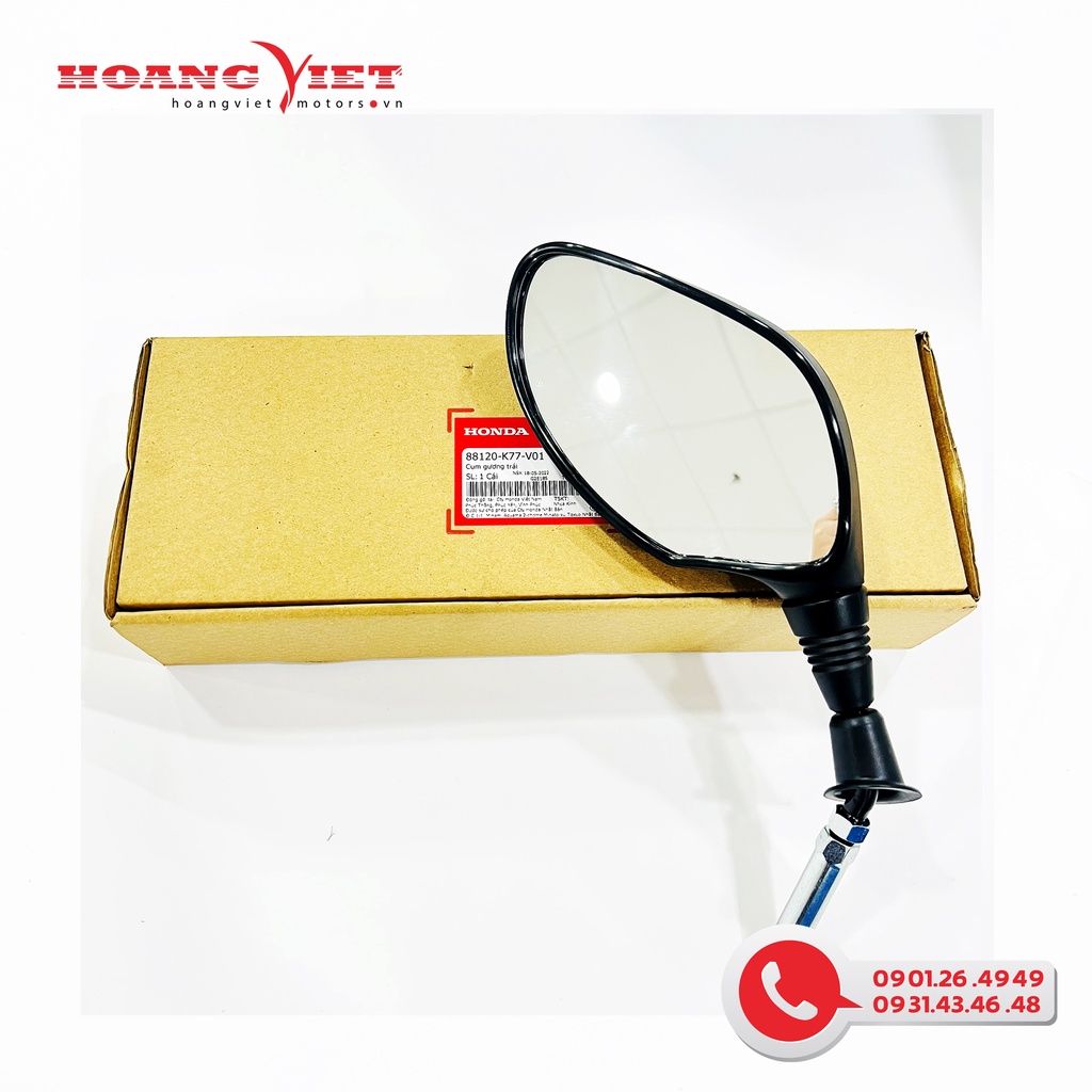 Cụm gương trái - HONDA Gương chiếu hậu trái SH125 /150 2017-2018 - 88120K77V01