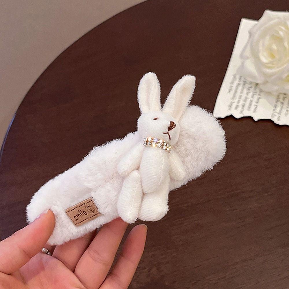 Kẹp Tóc Hình Thỏ Bằng Acrylic Dễ Thương Cho Nữ
