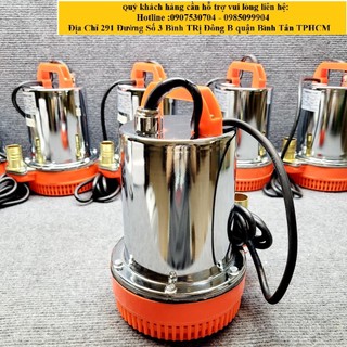 Bơm hút đáy bơm chìm INOX, Nhựa, Vỏ Gang dùng điện 12V 24V công suất 180W - bơm thoát nước chống ngập