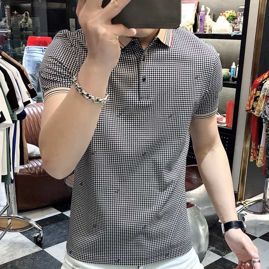Áo polo Ngắn Tay In Chữ Thời Trang Mùa Hè Mới Cho Nam