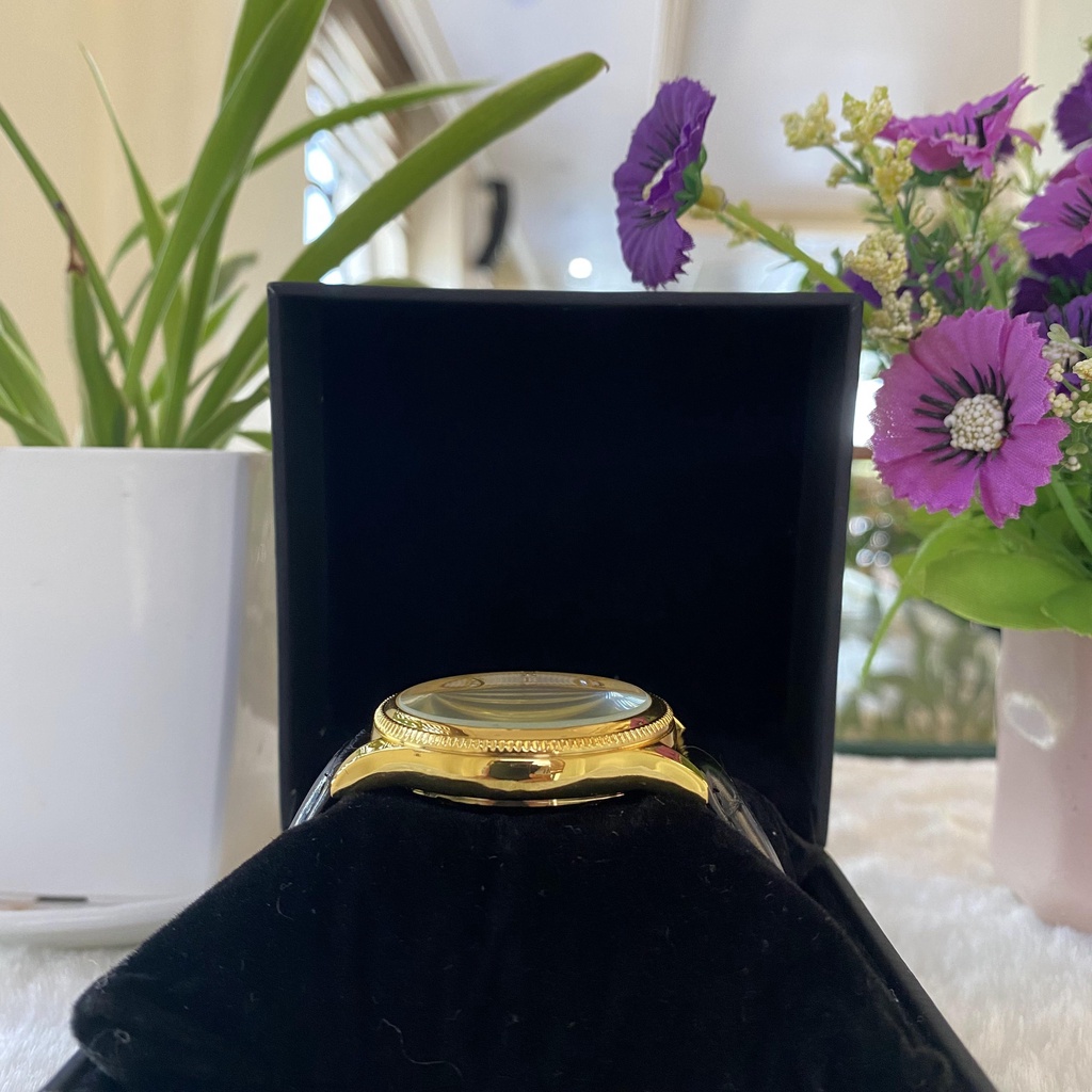 Đồng hồ Nam Omega OMG06 Trăng khuyết Dây da cao cấp, Mặt Sapphire chống xước, chống nước thẻ bảo hành 12 Tháng