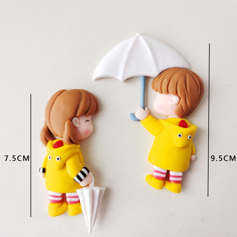 [SIÊU RẺ❤️] – Que cắm Silicon - Em bé áo vàng - Trang trí bánh sinh nhật bánh kem