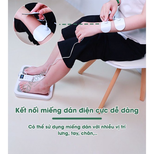 Máy massage bàn chân EMS ,máy massage xung điện trị liệu cho bàn chân,thư giãn giảm mêt mỏi,lưu thông máu