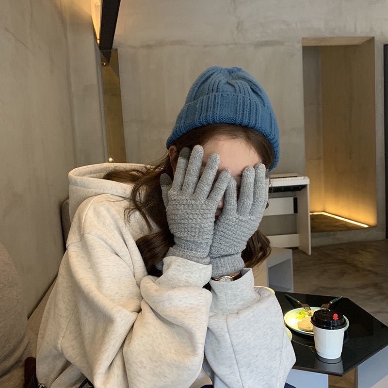 Đôi găng tay len chống nắng hay giữ ấm Găng tay màn hình cảm ứng mùa đông