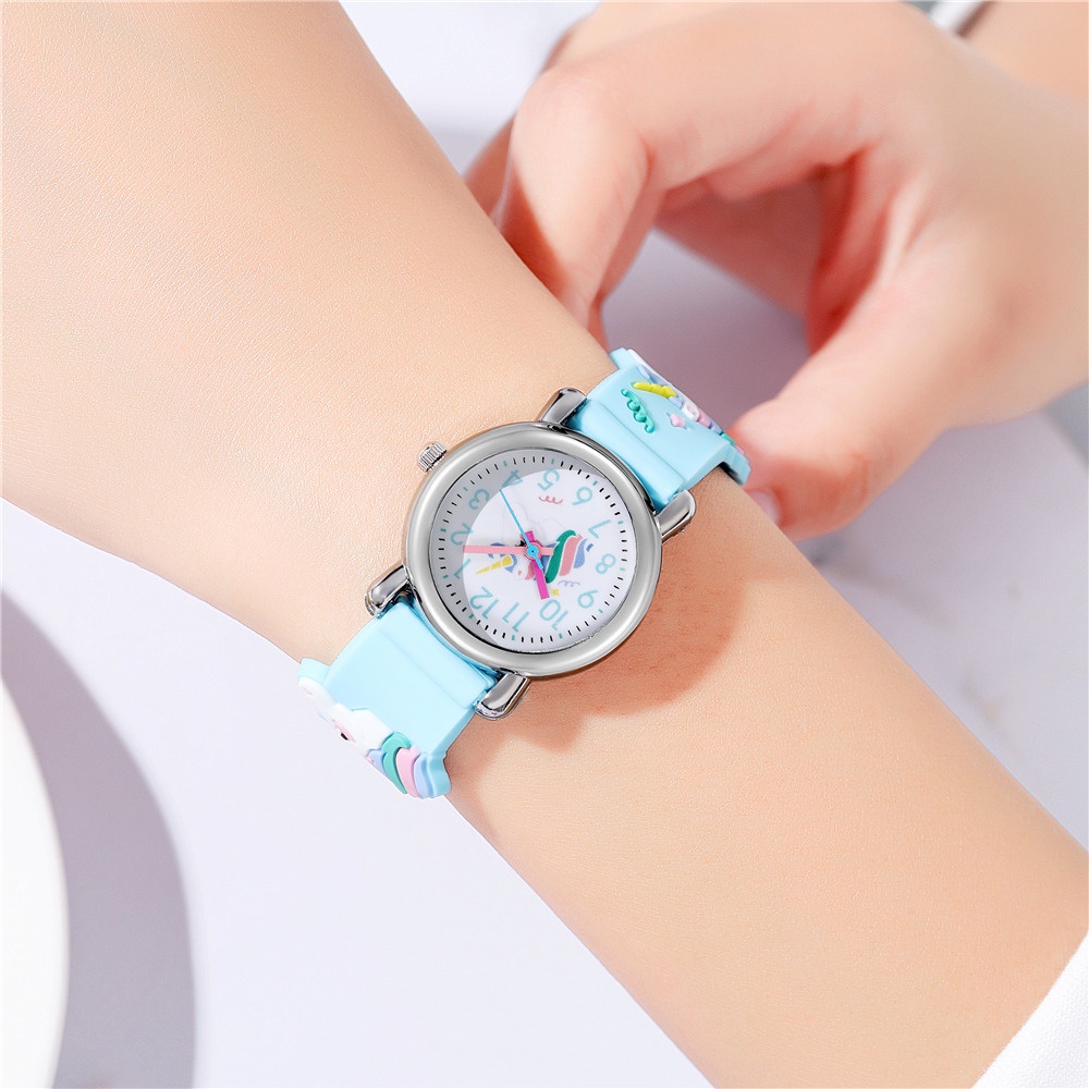 Đồng Hồ Đeo Tay Cho Bé Họa Tiết Pony Thời Trang Cho Bé