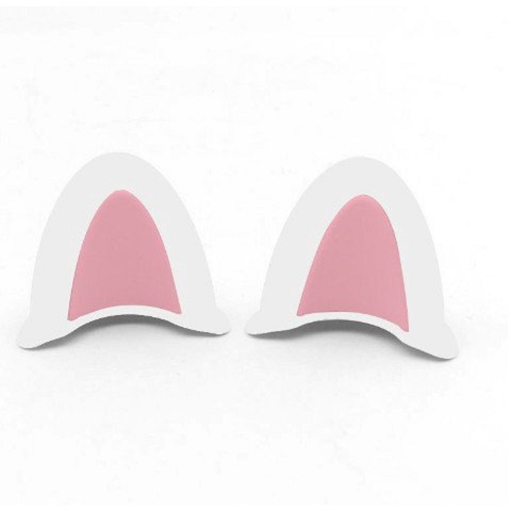 Tai mèo trang trí mũ bảo hiểm, phối màu dễ thương kèm kem dán 3M