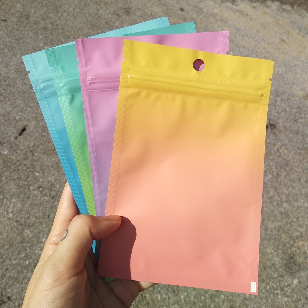 Nhôm Mờ 10x15cm  01 Túi zip đựng đồ dây giày kích thước