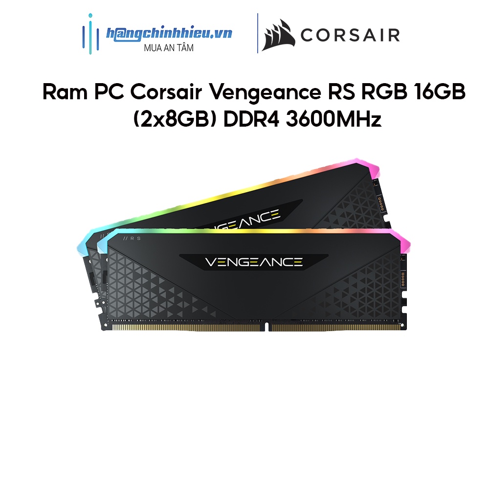 Ram PC Corsair Vengeance RS RGB (CMG16GX4M2D3600C18) 16GB (2x8GB) DDR4 3600MHz