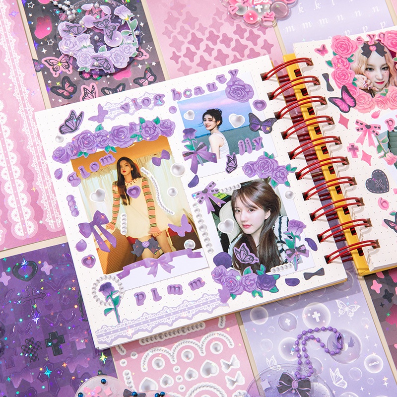 Túi 30 Miếng Dán Trang Trí Họa Tiết Dễ Thương Độc Đáo DIY