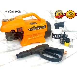 Máy rửa xe Osaka rs1 2400w lỗi đồng 100% siêu mạnh tặng bình bọt tuyết