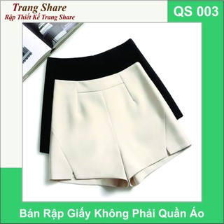 Rập Giấy Quần Short Nữ QS003