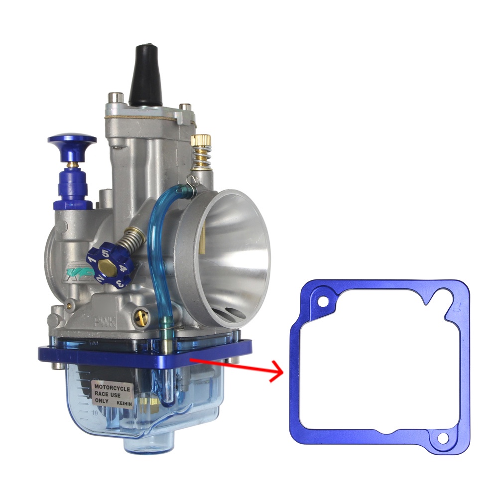 Bình Xăng Con SOUCO PWK 24mm 26mm 28mm 30mm 32mm 34mm Màu xanh lá cây Cover Bowl Bộ Chế Hòa Khí PWK pwk RACING ĐEN Keihin KR150