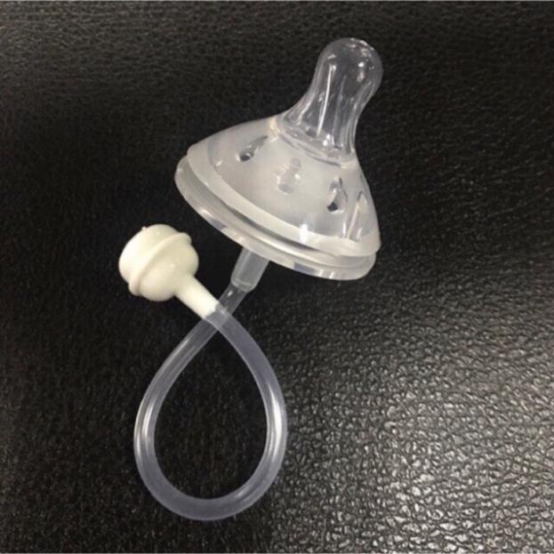 Núm ti có van chống sặc để thay thế bình sữa cổ rộng (núm đầu xoắn)