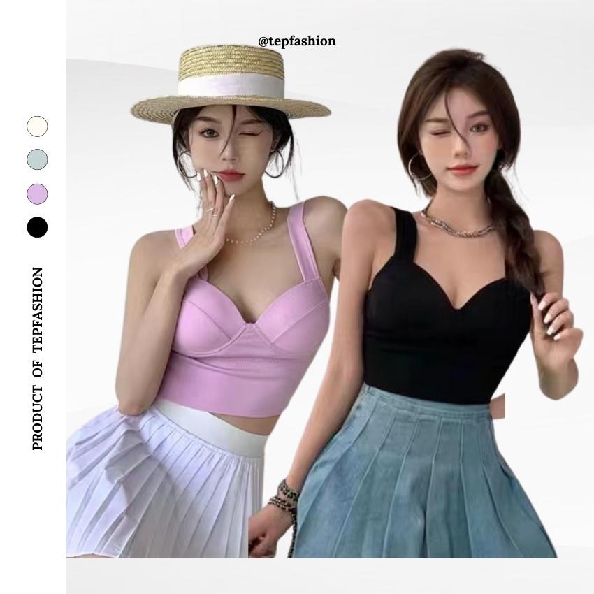 Áo 2 Dây Cup Ngực Quai Áo Bản To Sexy Nhiều Màu Tep Fashion - A2D011