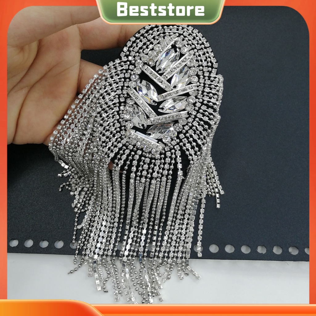 Trâm Cài Áo Tua Rua Đính Đá Sáng Bóng Thủ Công Trang Trí Quần Áo