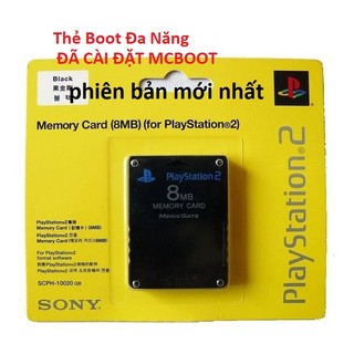 Thẻ save ps2 đã có mcboot 8mb - thẻ playstions 2 đã cài sẵn boot -thẻ nhớ v1.966 free mcboot