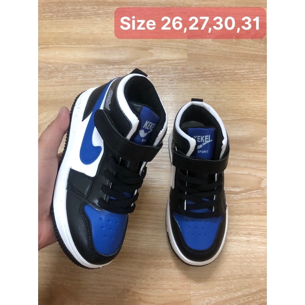 (size 26 tới 31) GIÀY THỂ THAO CỔ CAO CHO BÉ TRAI