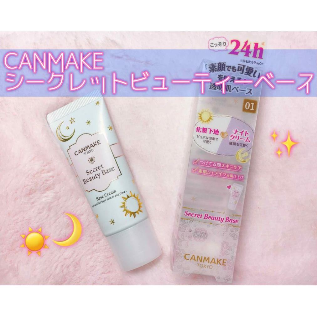 [Hàng Siêu Thị Nhật] Kem lót dưỡng da Canmake Secret Beauty Base - [01]  Clear Nature