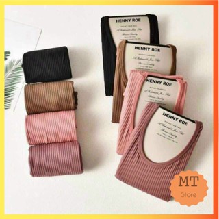  Bộ len tăm giữ nhiệt áo len nữ  bộ quần áo thu đông nữ  bộ ngủ dài tay HENNY ROE 