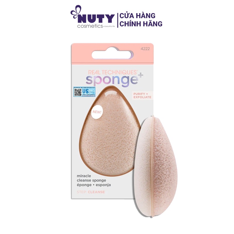 Bọt Biển Rửa Mặt Real Techniques Miracle Cleanse Sponge