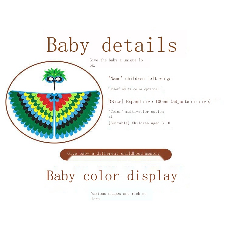 Áo Choàng Hóa Trang Chim Công Hoạt Hình Cú Mèo Chim Hồng Hạc Oroles