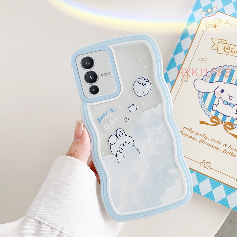 Ốp lưng Vivo V23 5G Ốp lưng Điện Thoại tpu Gợn Sóng Đơn Giản Cho Vivo V23 5G