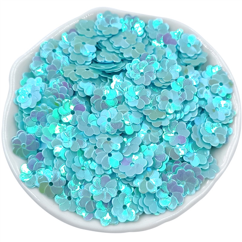 Bộ 1000 Miếng Dán PVC Hình Hoa Mận Đính Sequin Lấp Lánh Thời Trang