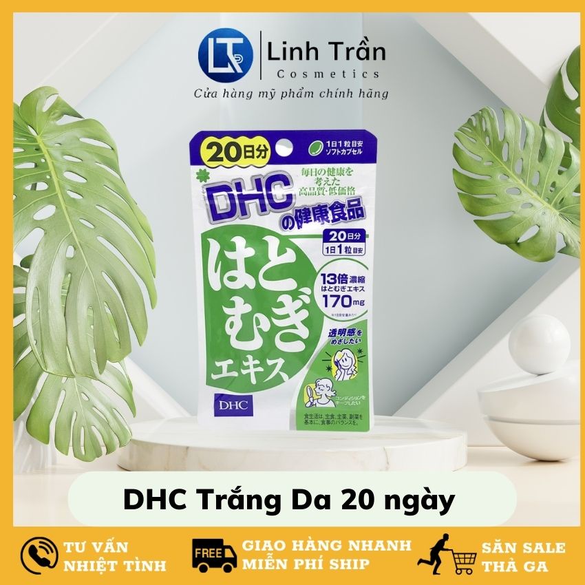 Viên uống trắng da DHC 20 ngày Coix Extract của Nhật Bản