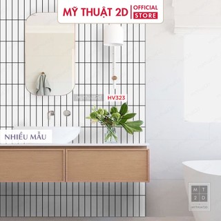 Decal gạch bông dán nhà tắm, bếp, tường, hoa văn trang nhã hiện đại - MT2621