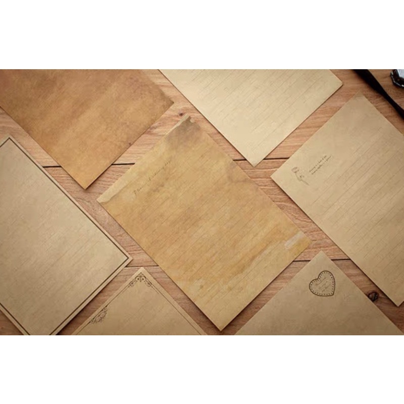 Bộ giấy viết thư giấy kraft