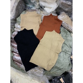 Áo len sát nách, cổ 3 phân siêu mềm mịn
