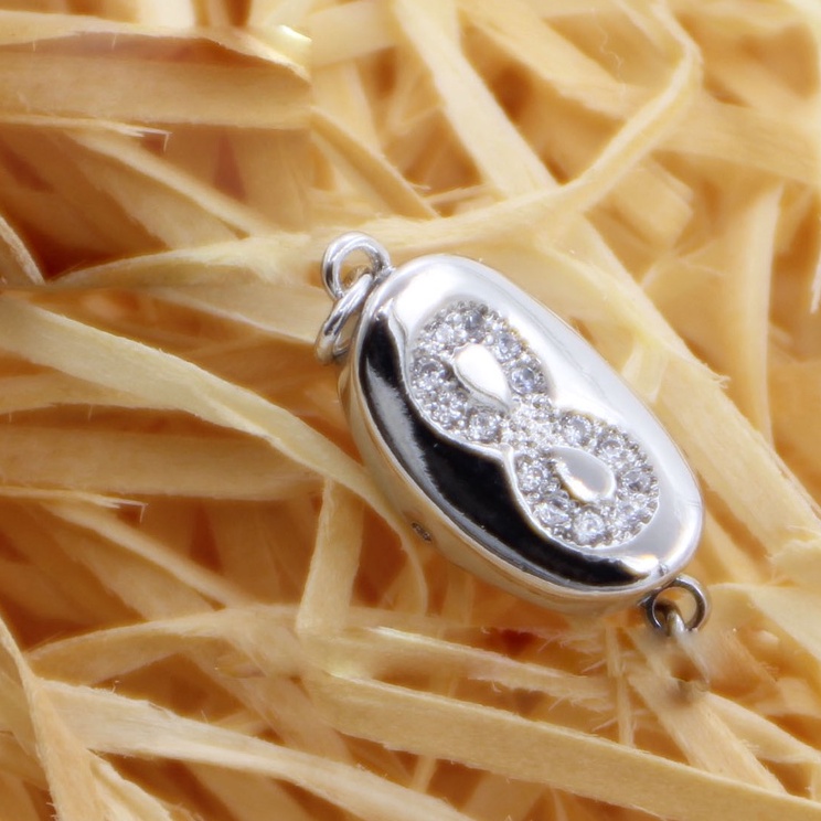 [K006] Phụ kiện trang sức (DIY) - Khóa Yên ngựa 6 mẫu nạm đá zircon cho vòng cổ vòng tay kiểu chuỗi