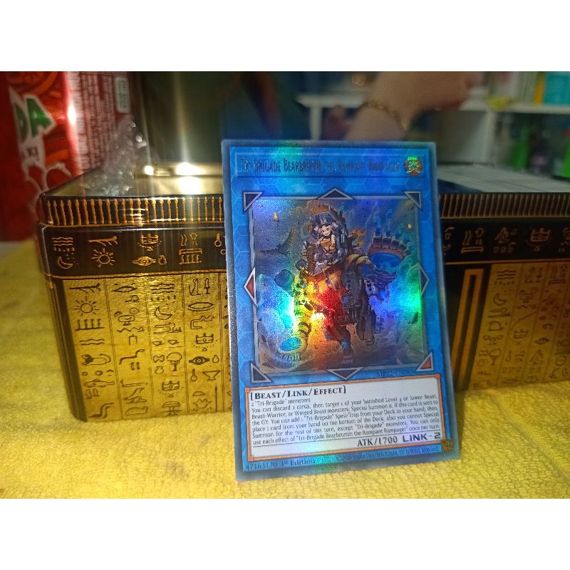 thẻ bài: Tri-Brigade Bearbrumm the Rampant Rampager - MP22-EN085 - Ultra Rare 1st Edition
