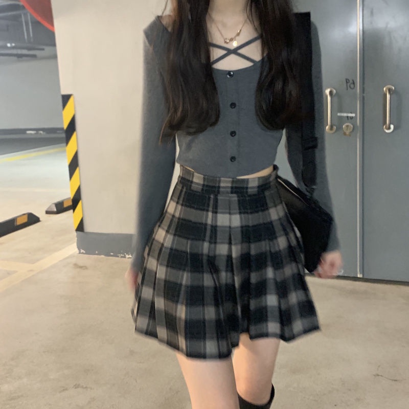 Áo Thun Tay Dài Dáng Ôm Phong Cách Hàn Quốc Thời Trang Mùa Thu Mới 2022 Dành Cho Bạn Nữ