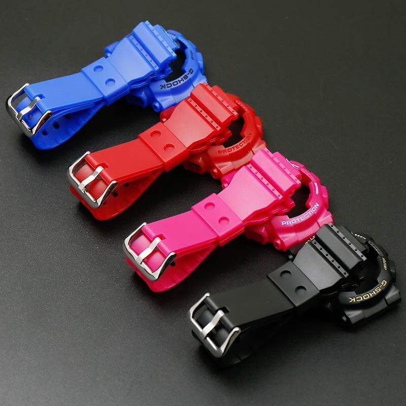 Bộ Dây Đeo + Hộp Đựng + Vít Bằng Silicone Cho Casio G-SHOCK GMA-S110 120 130