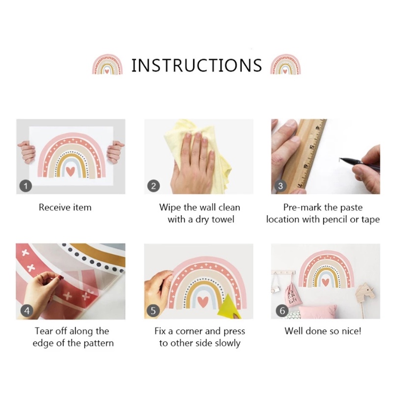 Sticker Dán Tường Họa Tiết Động Vật Hoạt Hình Dễ Thương Trang Trí Nội Thất