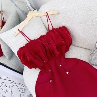 ĐẦM ĐỎ BÈO NGỰC PHỒNG 2 DÂY GẮN NÚT